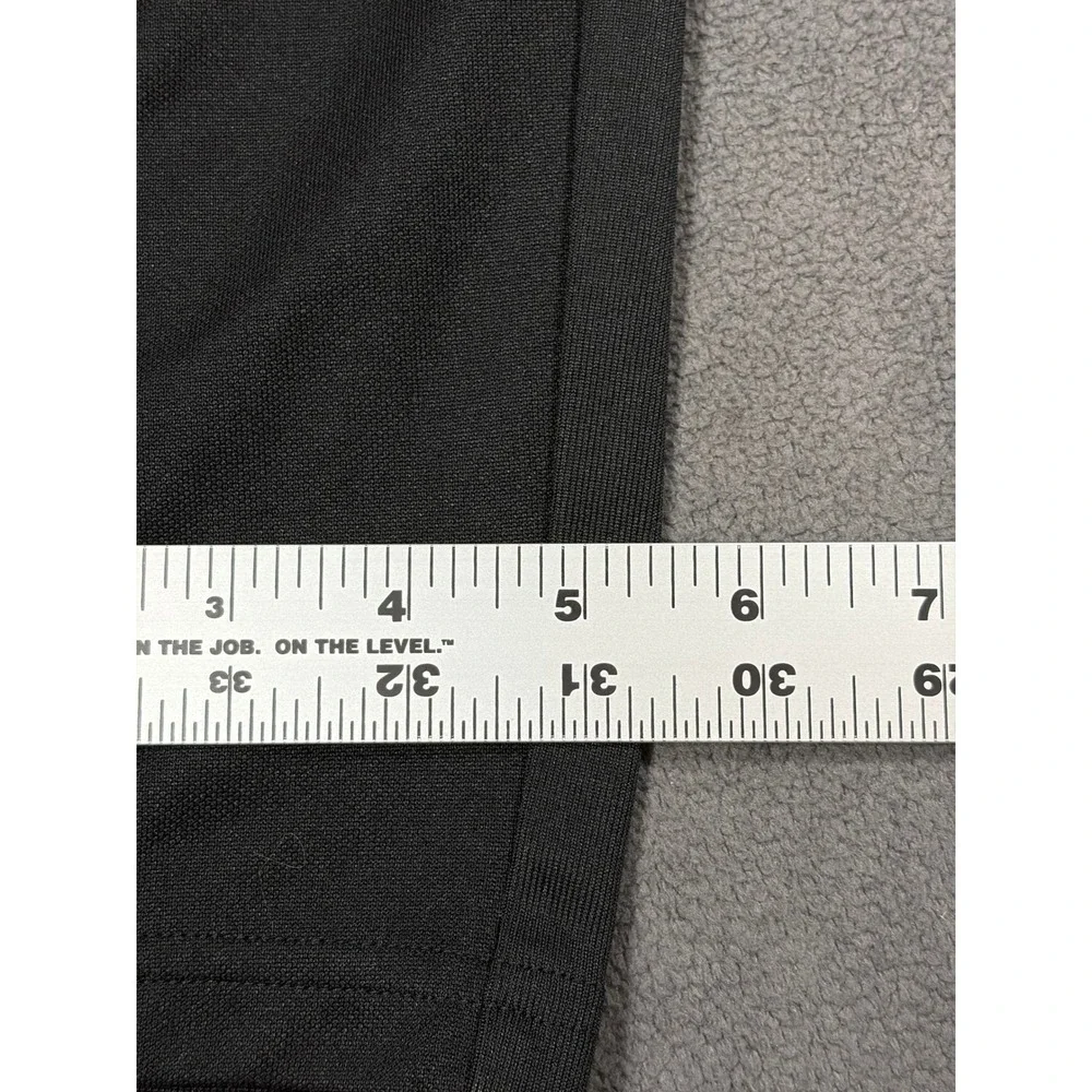 Adidas Track Pants Mens Medium Black White 3-Stripe Athletic Tapered Joggers